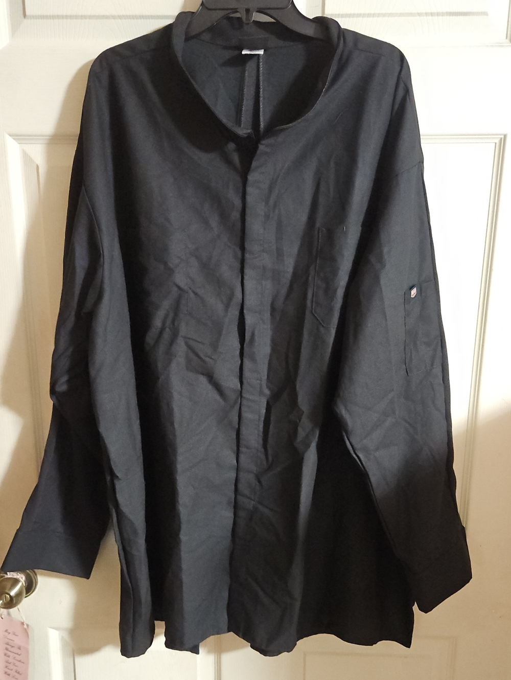RED KAP MENS BLACK WORK SHIRT: NEW WITHOUT TAGS: SIZE 5XL